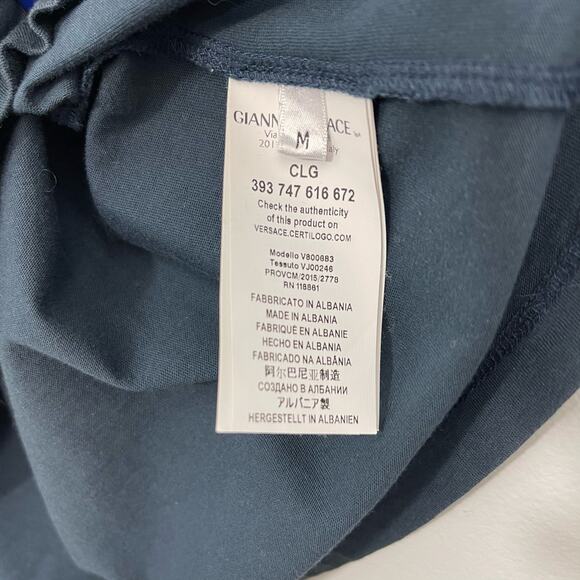 Versace Collection Medusa Embellished T-Shirt Medium - Picture 9 of 10